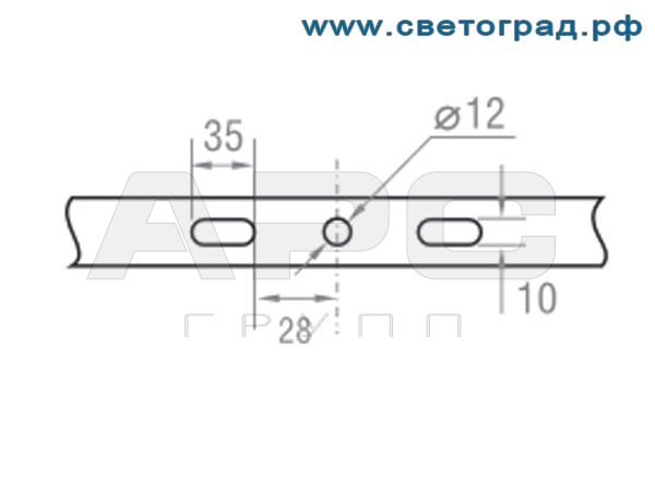 Крепления светодиодного прожектора ПО 228-56х1-001-Баланс