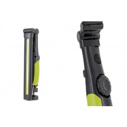 Фонарь OPTIMUS ACCU Click диммир. COB max.400лм +SMD 60лм, кольцо/магнит, Li-Ion 2000mA
