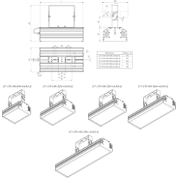 Светильник уличный SVT-STR-VAR-210W-30x120-GL 210Вт 32970Лм 5000К IP67