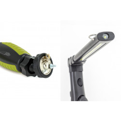 Фонарь OPTIMUS ACCU Click диммир. COB max.400лм +SMD 60лм, кольцо/магнит, Li-Ion 2000mA