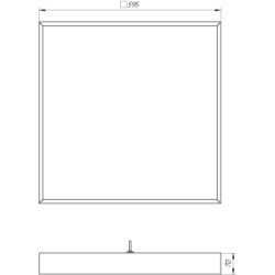 Светильник офисный SVT-ARM-B-595x595x70-33W-IP54-ZR 33Вт 3750Лм 5000К IP54