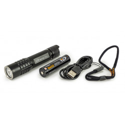Фонарь G15 Tactic Pro HP50.2 3000К max2000лм, 5 реж., IPX8, встр. ЗУ, акк. 18650 2600mAh
