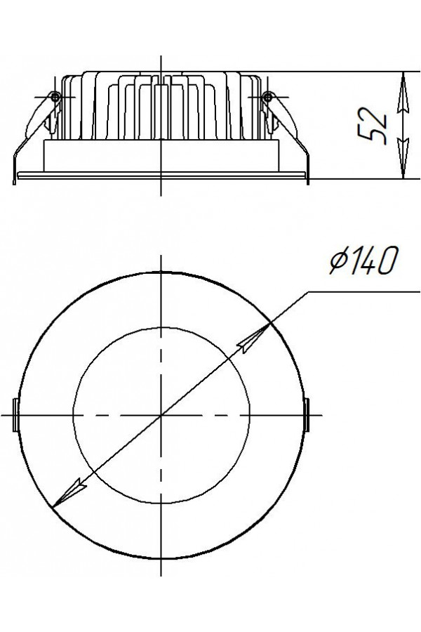 Светильник Барк 1-15-120-0/ПТ/О-4К80-В54
