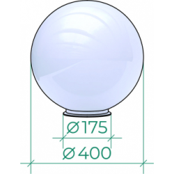Светильник садово-парковый SVT-STR-Ball-300-40W-T 40Вт 4000Лм 5000К IP65