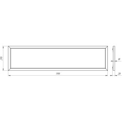 Светильник офисный SVT-ARM-Panel-RZ-1195x295x18-36W-IP40-M 36Вт 4000Лм 5000К IP40