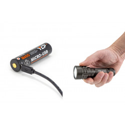 Фонарь G16 TACTIC Luminus SST-40 5000K, 5реж,  IPX8, акк 18650 3200mAh с встр. ЗУ