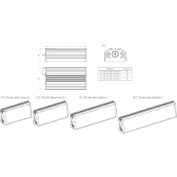 Светильник уличный SVT-STR-VAR-135W-45x140-GL-VC 135Вт 20250Лм 5000К IP67