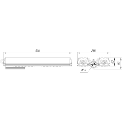 Светильник уличный консольный SVT-STR-MPRO-Max-81W-45x140-C-DUO 162Вт 23328Лм 5000К IP67