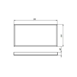 Светильник офисный SVT-ARM-U-595x295x40-18W-PR 19Вт 2530Лм 5000К IP20