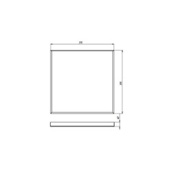 Светильник офисный SVT-ARM-U-595x595x40-38W-PR 38Вт 5054Лм 5000К IP20