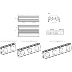 Светильник уличный мачтовый SVT-STR-VAR-COB-180W-135x75-VC 180Вт 27000Лм 5000К IP67