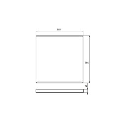 Светильник офисный SVT-ARM-G-588x588x40-28W-PR 28Вт 3884Лм 5000К IP20