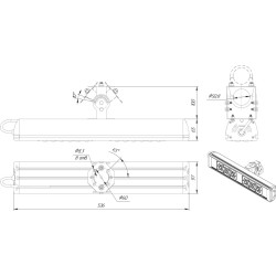 Светильник промышленный SVT-STR-MPRO-Max-81W-VSM 81Вт 11664Лм 5000К IP67