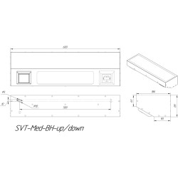 Светильник медицинский SVT-Med-BH-29W/10W-up/down-4000K 29Вт 3190Лм 4000К IP20